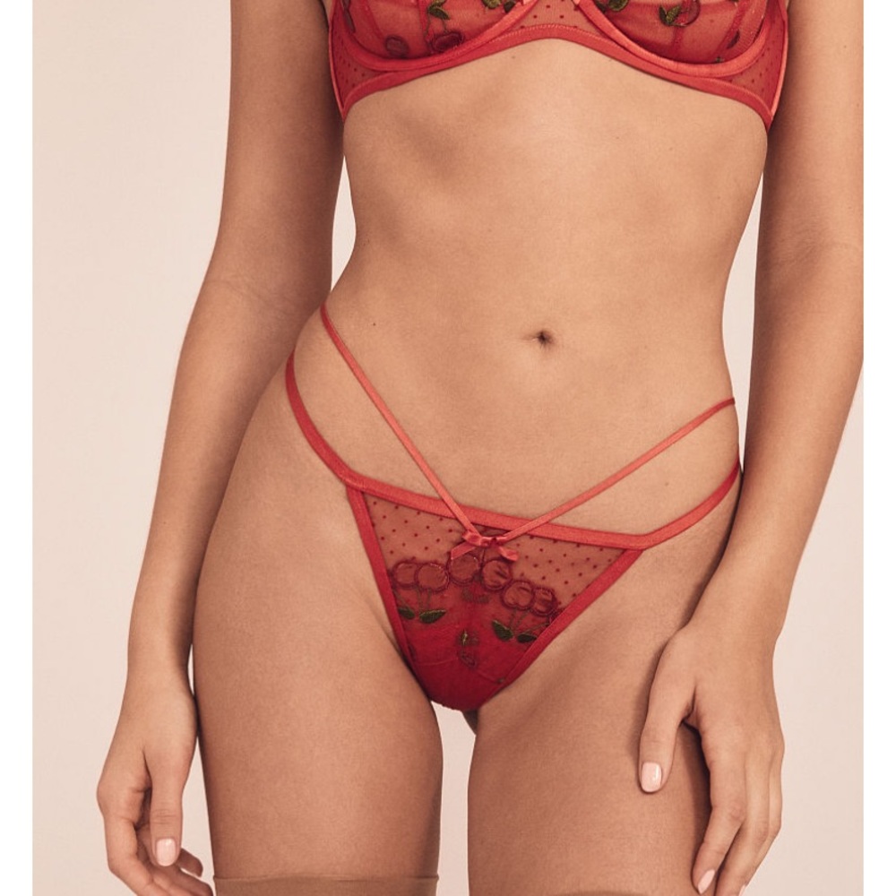 For love and lemons Victoria secret cerise thong